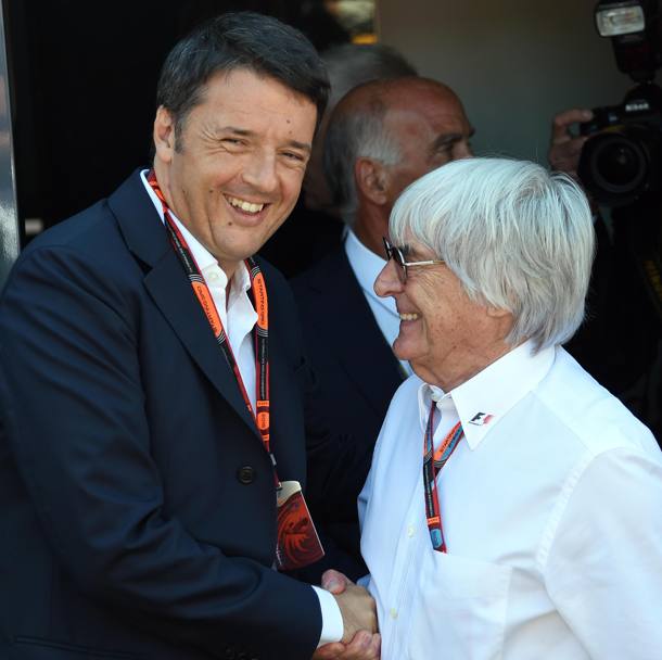 Renzi ha incontrato Ecclestone. Afp